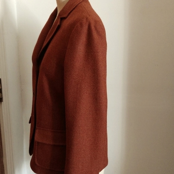 CHRISTMAS #5 THEORY Princess Seam USA made Wool Blazer NWOT COPY - Picture 5 of 7